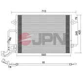 Kondensator, Klimaanlage JPN 60C9137-JPN