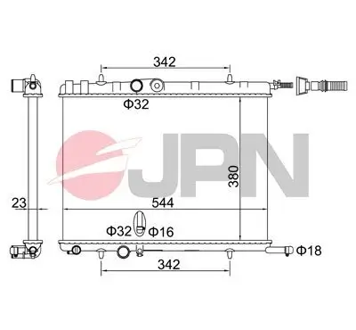 Kühler, Motorkühlung JPN 60C9041-JPN