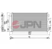 Kondensator, Klimaanlage JPN 60C9128-JPN