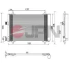 Kondensator, Klimaanlage JPN 60C9122-JPN Bild Kondensator, Klimaanlage JPN 60C9122-JPN
