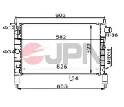 Kühler, Motorkühlung JPN 60C9030-JPN