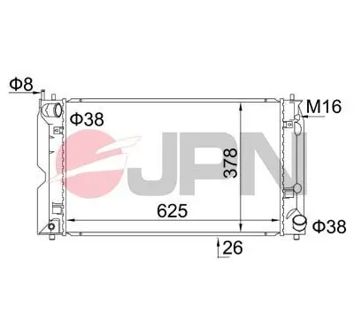 Kühler, Motorkühlung JPN 60C9051-JPN