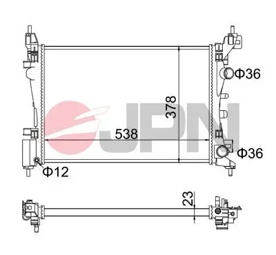 Kühler, Motorkühlung JPN 60C9037-JPN