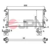 Kühler, Motorkühlung JPN 60C9019-JPN