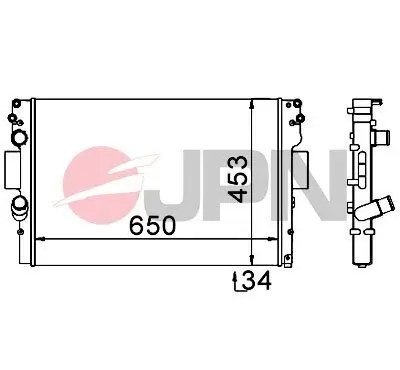 Kühler, Motorkühlung JPN 60C9023-JPN Bild Kühler, Motorkühlung JPN 60C9023-JPN