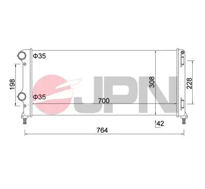 Kühler, Motorkühlung JPN 60C9017-JPN