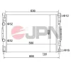 Kühler, Motorkühlung JPN 60C9044-JPN Bild Kühler, Motorkühlung JPN 60C9044-JPN