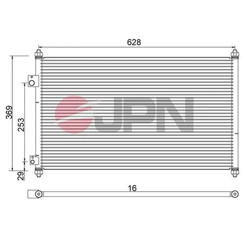 Kondensator, Klimaanlage JPN 60C9100-JPN Bild Kondensator, Klimaanlage JPN 60C9100-JPN