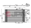 Kondensator, Klimaanlage JPN 60C9111-JPN