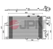 Kondensator, Klimaanlage JPN 60C9111-JPN