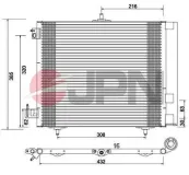 Kondensator, Klimaanlage JPN 60C9090-JPN