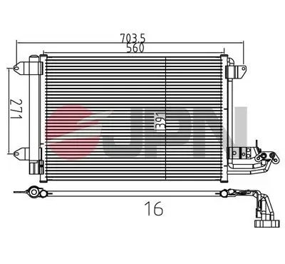 Kondensator, Klimaanlage JPN 60C9140-JPN