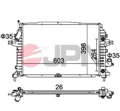 Kühler, Motorkühlung JPN 60C9038-JPN