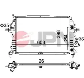 Kühler, Motorkühlung JPN 60C9038-JPN