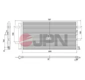 Kondensator, Klimaanlage JPN 60C9080-JPN