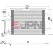 Kondensator, Klimaanlage JPN 60C9074-JPN