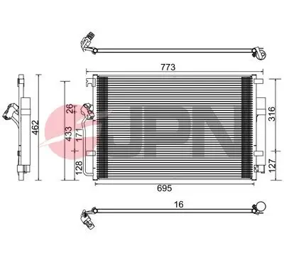Kondensator, Klimaanlage JPN 60C9145-JPN