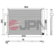 Kondensator, Klimaanlage JPN 60C9083-JPN
