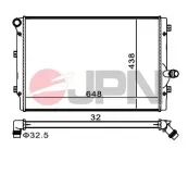 Kühler, Motorkühlung JPN 60C9060-JPN