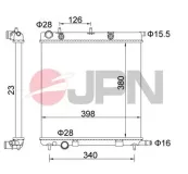 Kühler, Motorkühlung JPN 60C9013-JPN