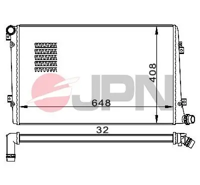 Kühler, Motorkühlung JPN 60C9063-JPN