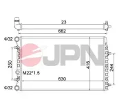 Kühler, Motorkühlung JPN 60C9056-JPN