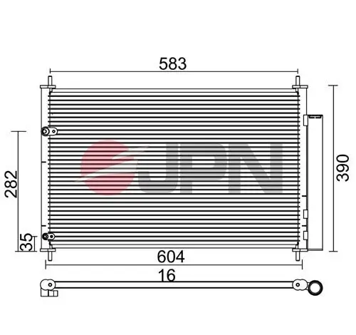 Kondensator, Klimaanlage JPN 60C9134-JPN