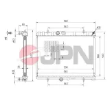 Kühler, Motorkühlung JPN 60C9042-JPN