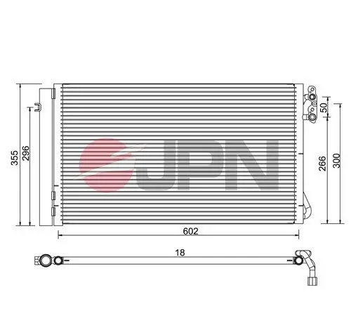 Kondensator, Klimaanlage JPN 60C9084-JPN