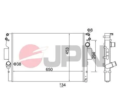 Kühler, Motorkühlung JPN 60C9022-JPN