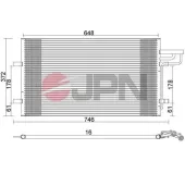 Kondensator, Klimaanlage JPN 60C9095-JPN