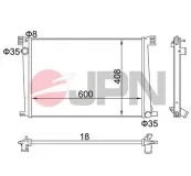 Kühler, Motorkühlung JPN 60C9010-JPN