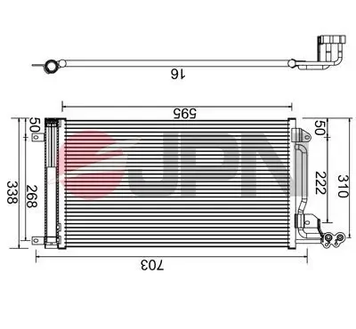 Kondensator, Klimaanlage JPN 60C9144-JPN