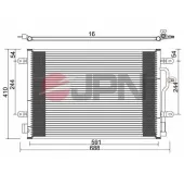 Kondensator, Klimaanlage JPN 60C9076-JPN