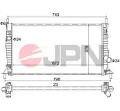 Kühler, Motorkühlung JPN 60C9071-JPN