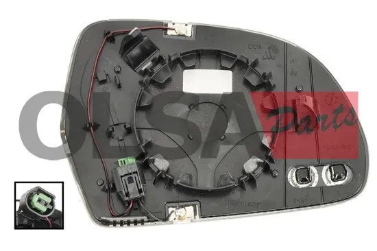 Spiegelglas, Außenspiegel links OLSA Aftermarket 75393 Bild Spiegelglas, Außenspiegel links OLSA Aftermarket 75393