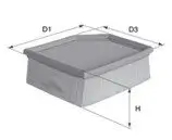 Luftfilter DAVID VASCO A632 Bild Luftfilter DAVID VASCO A632