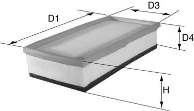 Luftfilter DAVID VASCO A343 Bild Luftfilter DAVID VASCO A343