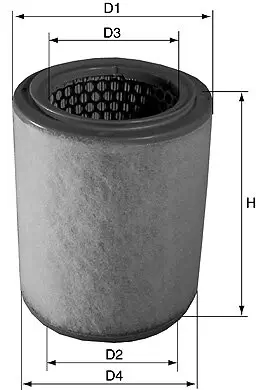 Luftfilter DAVID VASCO A498 Bild Luftfilter DAVID VASCO A498