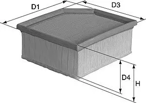 Luftfilter DAVID VASCO A671 Bild Luftfilter DAVID VASCO A671