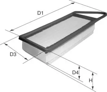 Luftfilter DAVID VASCO A890 Bild Luftfilter DAVID VASCO A890