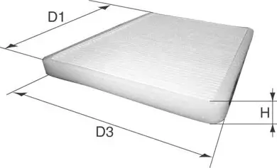 Filter, Innenraumluft Motorraum beifahrerseitig DAVID VASCO O005 Bild Filter, Innenraumluft Motorraum beifahrerseitig DAVID VASCO O005
