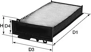 Filter, Innenraumluft hinter dem Handschuhfach DAVID VASCO O711 Bild Filter, Innenraumluft hinter dem Handschuhfach DAVID VASCO O711