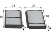 Filter, Innenraumluft unter der Mittelkonsole DAVID VASCO O778 Bild Filter, Innenraumluft unter der Mittelkonsole DAVID VASCO O778