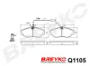 Bremsbelagsatz, Scheibenbremse Vorderachse DAVID VASCO Q1105 Bild Bremsbelagsatz, Scheibenbremse Vorderachse DAVID VASCO Q1105