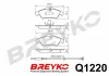 Bremsbelagsatz, Scheibenbremse Vorderachse DAVID VASCO Q1220 Bild Bremsbelagsatz, Scheibenbremse Vorderachse DAVID VASCO Q1220