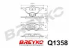 Bremsbelagsatz, Scheibenbremse Vorderachse DAVID VASCO Q1358 Bild Bremsbelagsatz, Scheibenbremse Vorderachse DAVID VASCO Q1358