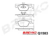 Bremsbelagsatz, Scheibenbremse Vorderachse DAVID VASCO Q1583 Bild Bremsbelagsatz, Scheibenbremse Vorderachse DAVID VASCO Q1583