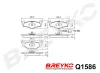 Bremsbelagsatz, Scheibenbremse Vorderachse DAVID VASCO Q1586 Bild Bremsbelagsatz, Scheibenbremse Vorderachse DAVID VASCO Q1586