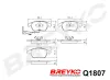 Bremsbelagsatz, Scheibenbremse Vorderachse DAVID VASCO Q1807 Bild Bremsbelagsatz, Scheibenbremse Vorderachse DAVID VASCO Q1807